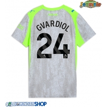 Maglie da calcio Manchester City Josko Gvardiol #24 Terza Maglia Femminile 2025-26 Manica Corta